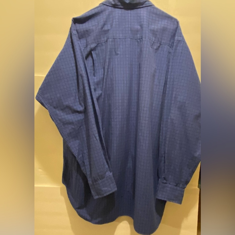 Coach Men's Blue Checkered Casual Shirt - Picture 11 of 13